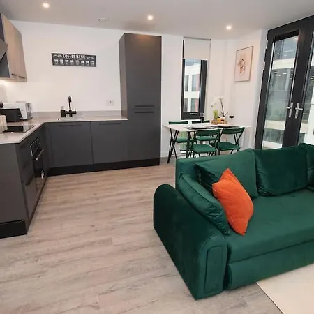 Deluxe 2 Bed Flat With Gym Sleeps 6 * 约克