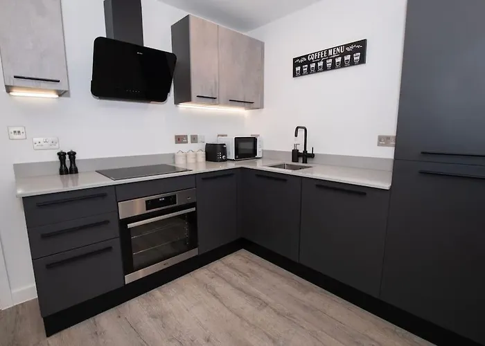 Deluxe 2 Bed Flat With Gym Sleeps 6 Appartamento